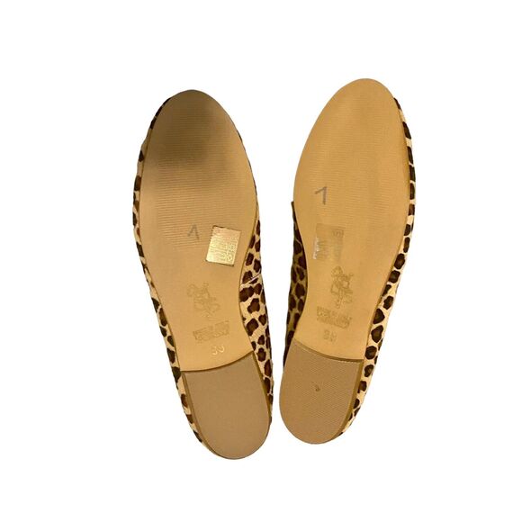 Patricia Green Ballerina Flats Sz EU 39 Made In Italy Animal Leather Mob Wife - Picture 6 of 9